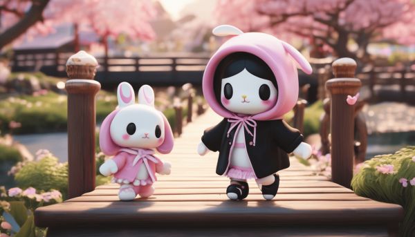 Aventures inattendues de My Melody et Kuromi dans l’univers Sanrio